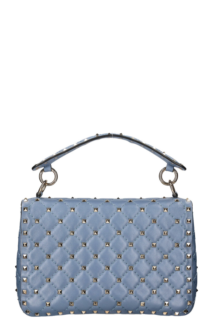 VALENTINO Sac Rockstud Moyen Bleu Bébé