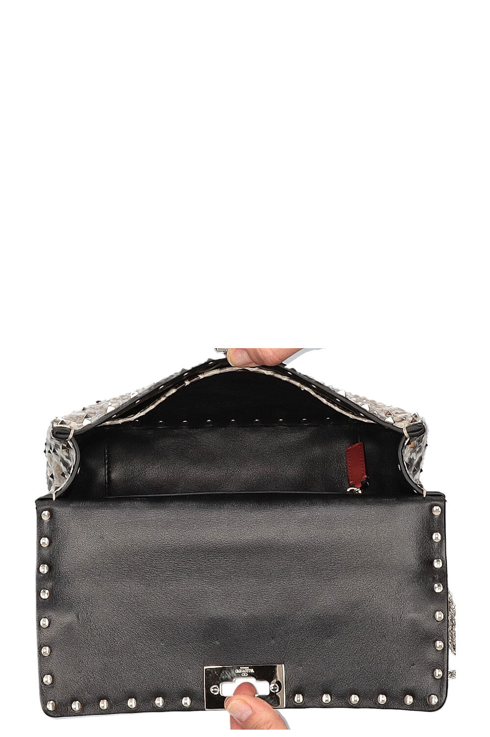 VALENTINO Rockstud Spike Bag Python