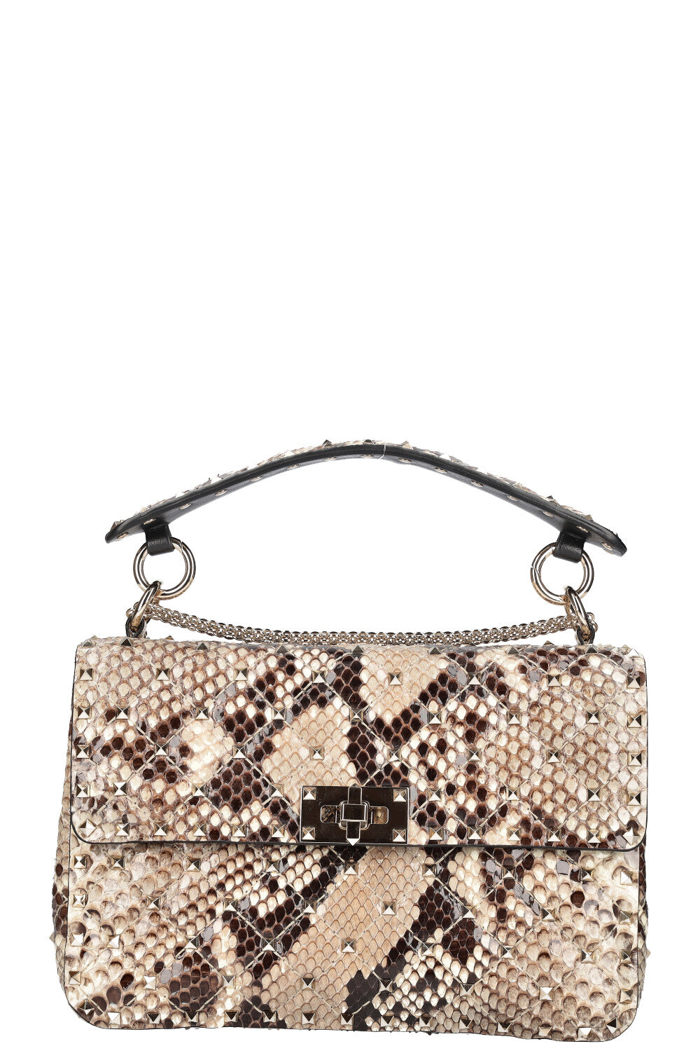 VALENTINO Rockstud Spike Bag Python