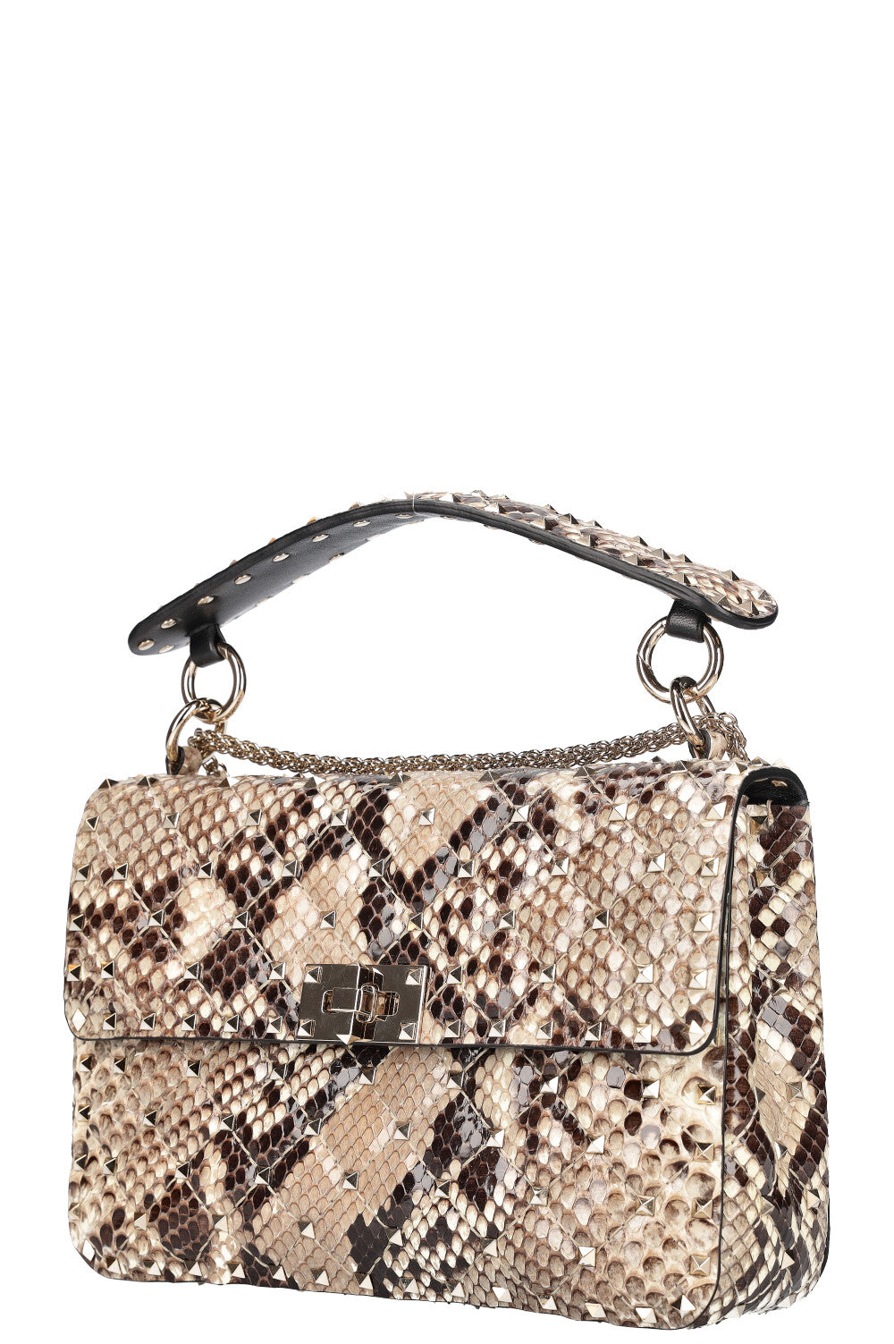 VALENTINO Rockstud Spike Bag Python