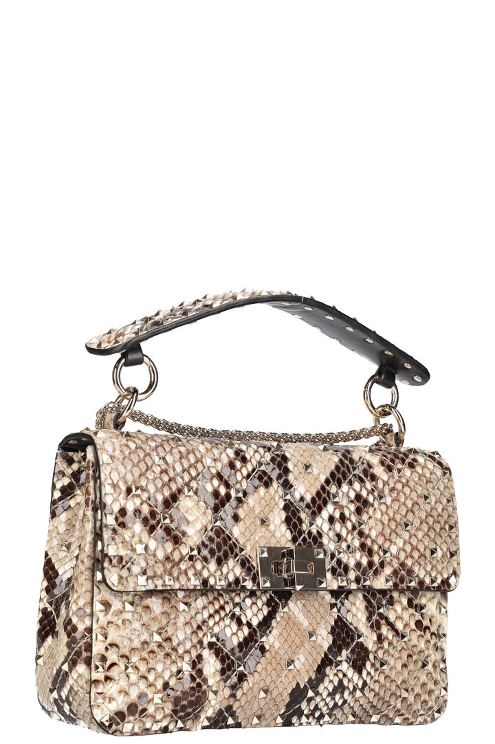 VALENTINO Rockstud Spike Bag Python