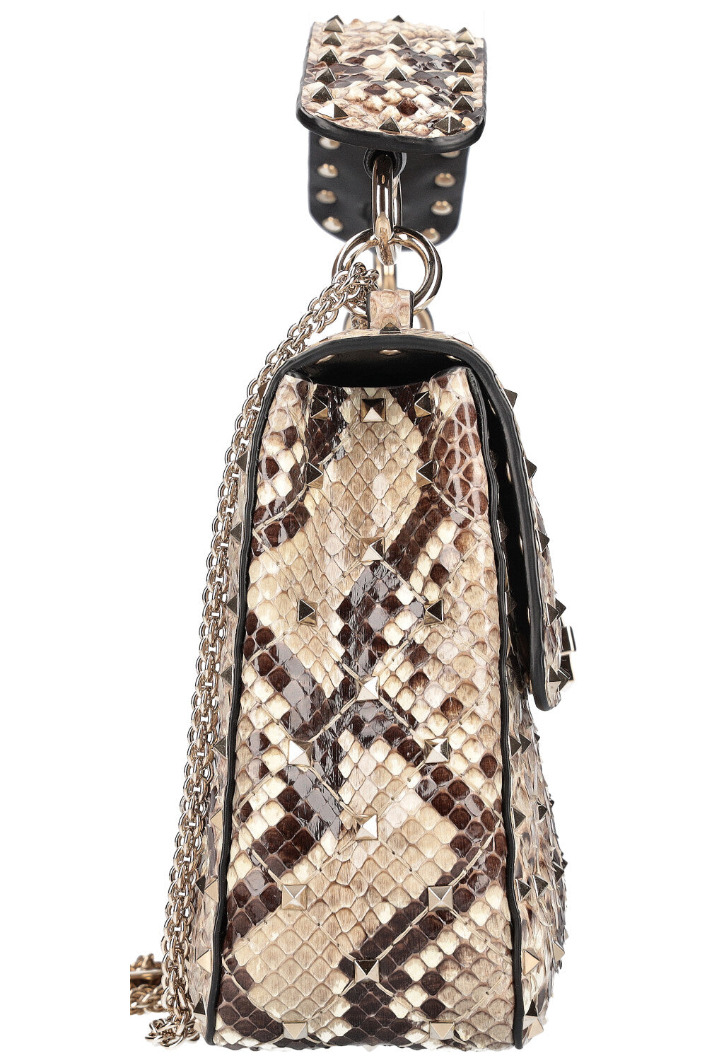 VALENTINO Rockstud Spike Bag Python