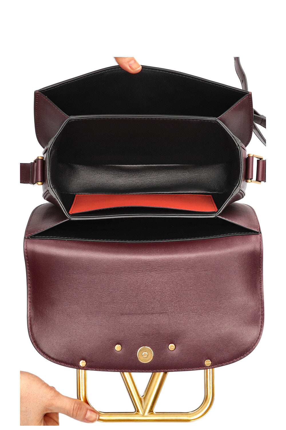 VALENTINO Supervee Bag Burgundy