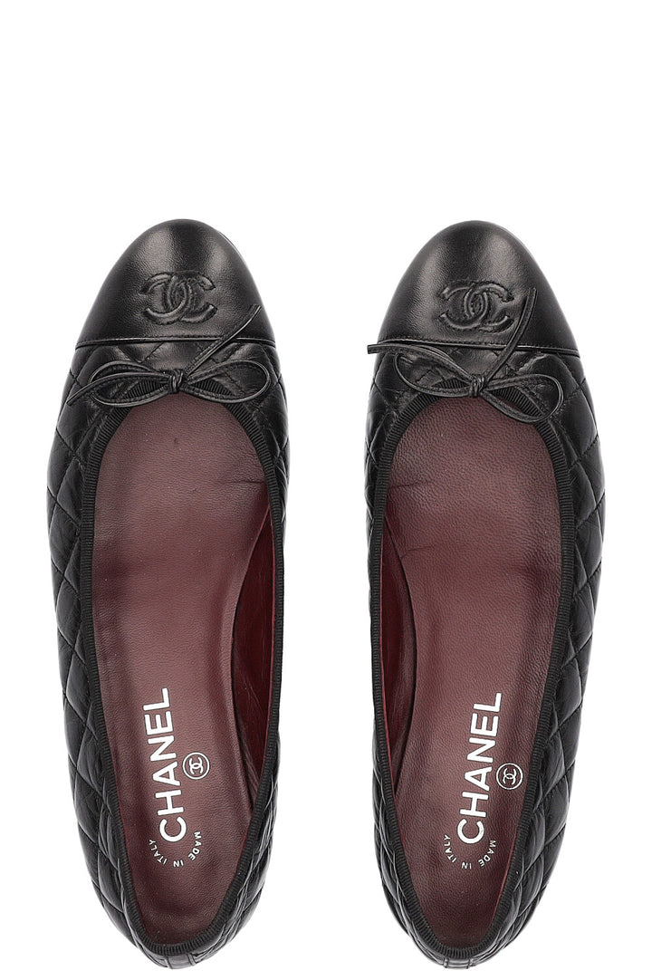 CHANEL Classic Ballerina Flats Black