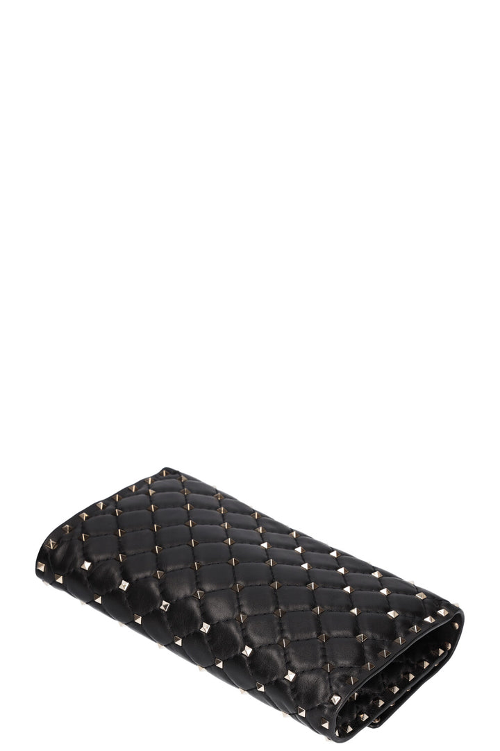 VALENTINO Rockstud Spike Clutch Black