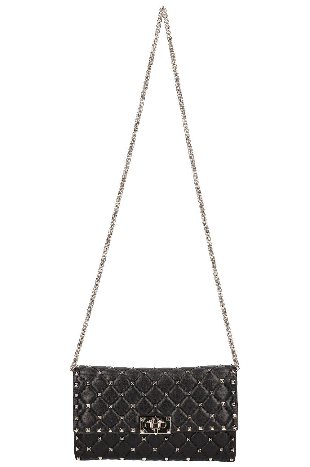 VALENTINO Rockstud Spike Clutch Black