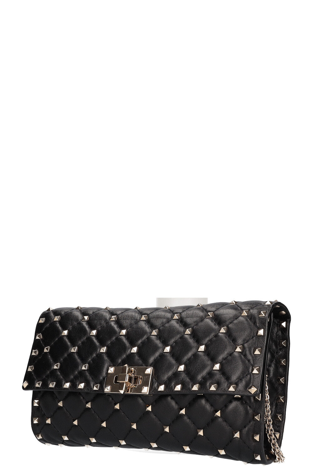 VALENTINO Rockstud Spike Clutch Black