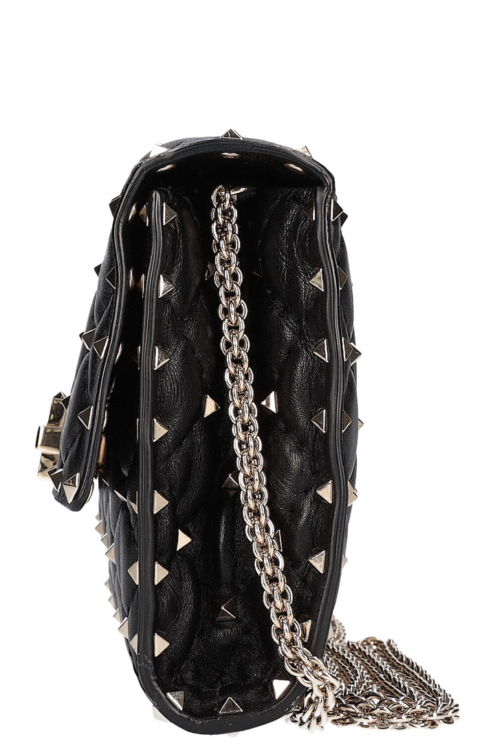 VALENTINO Pochette Rockstud Spike Noir