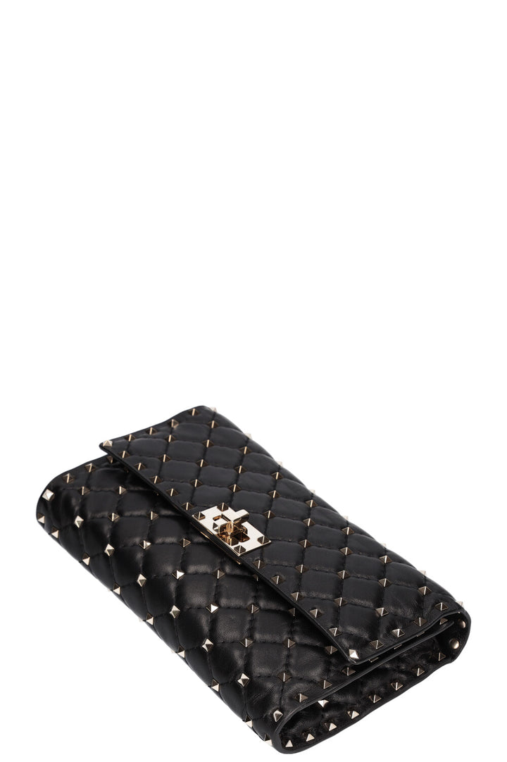 VALENTINO Rockstud Spike Clutch Black