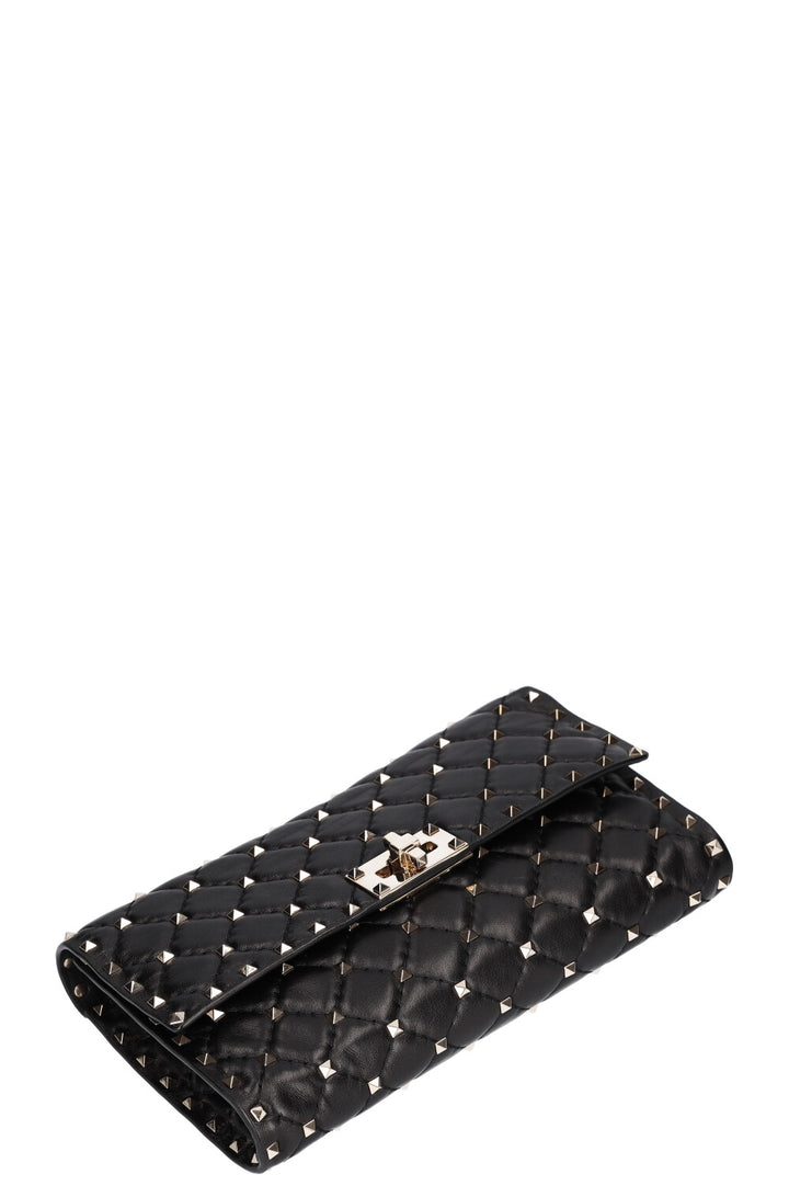 VALENTINO Rockstud Spike Clutch Black