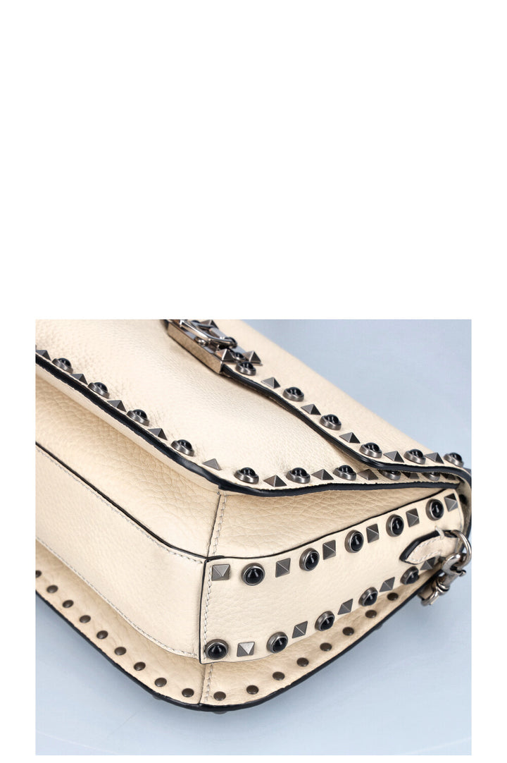VALENTINO Sac Rolling Rockstud Ivoire 