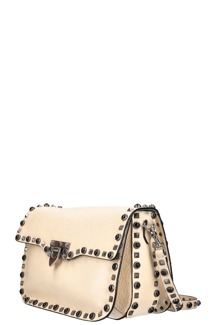 VALENTINO Rolling Rockstud Bag Ivory