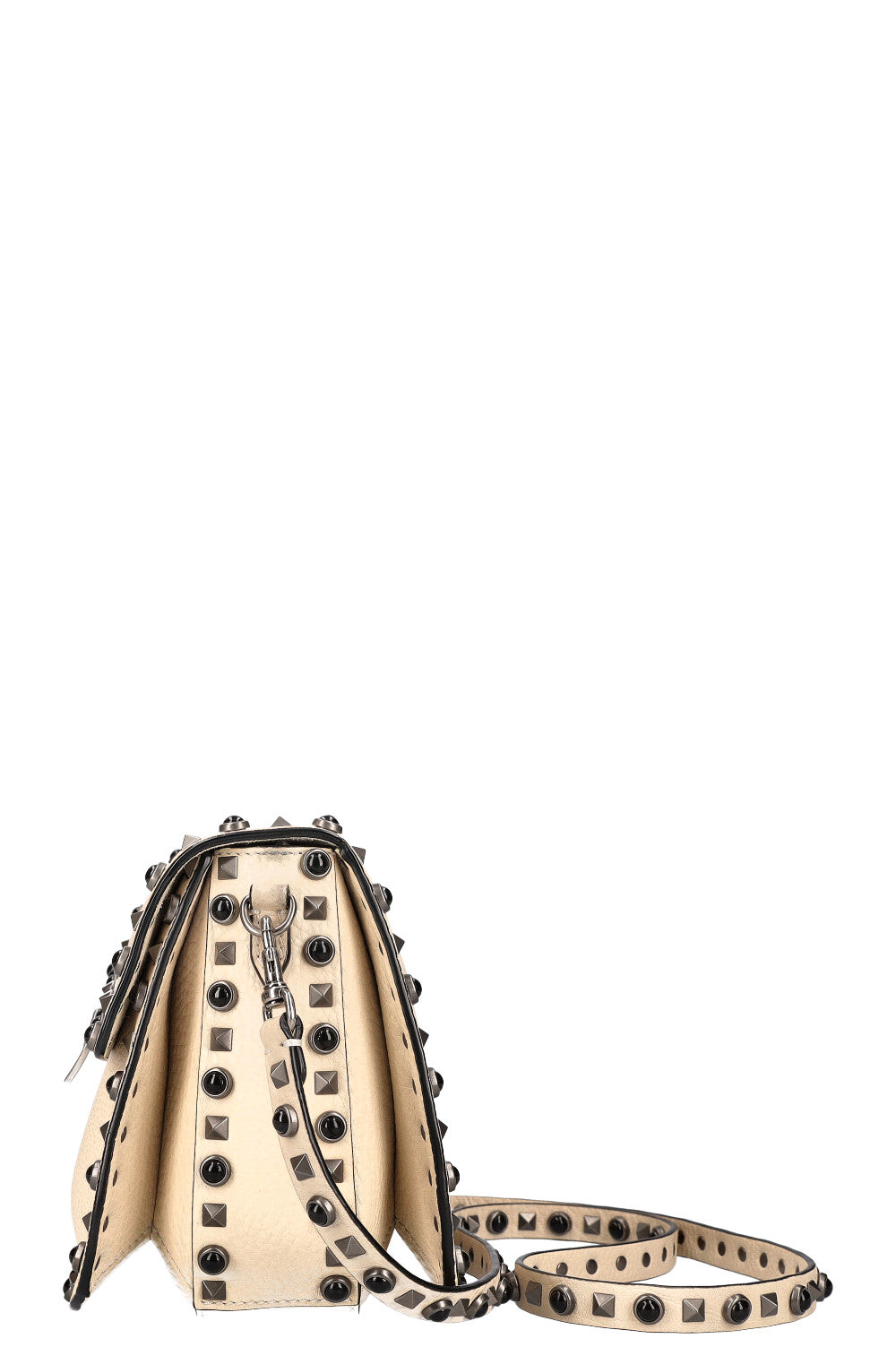 VALENTINO Rolling Rockstud Bag Ivory