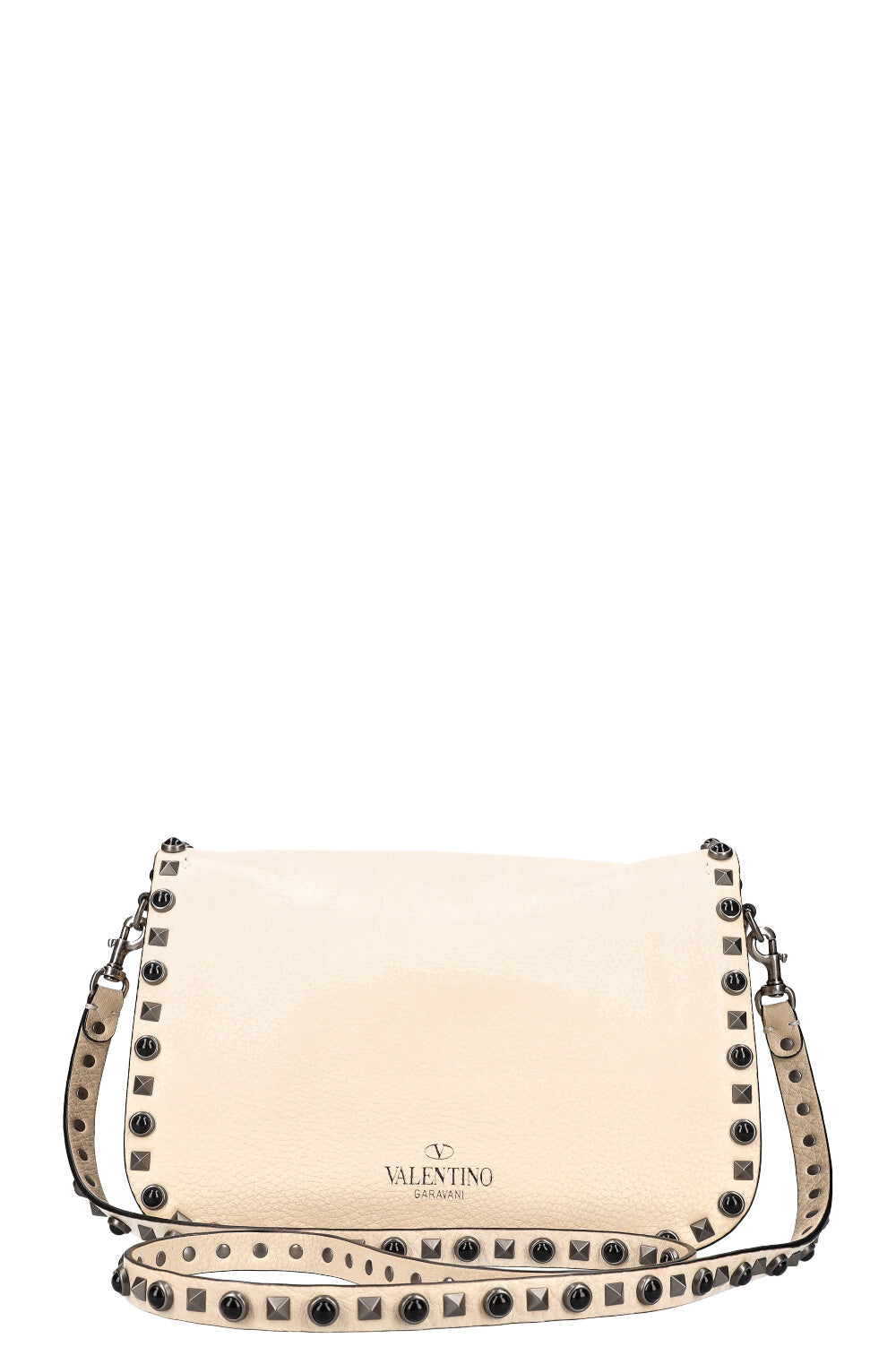 VALENTINO Rolling Rockstud Bag Ivory