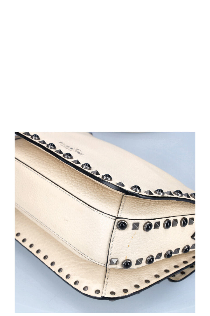 VALENTINO Rolling Rockstud Bag Ivory