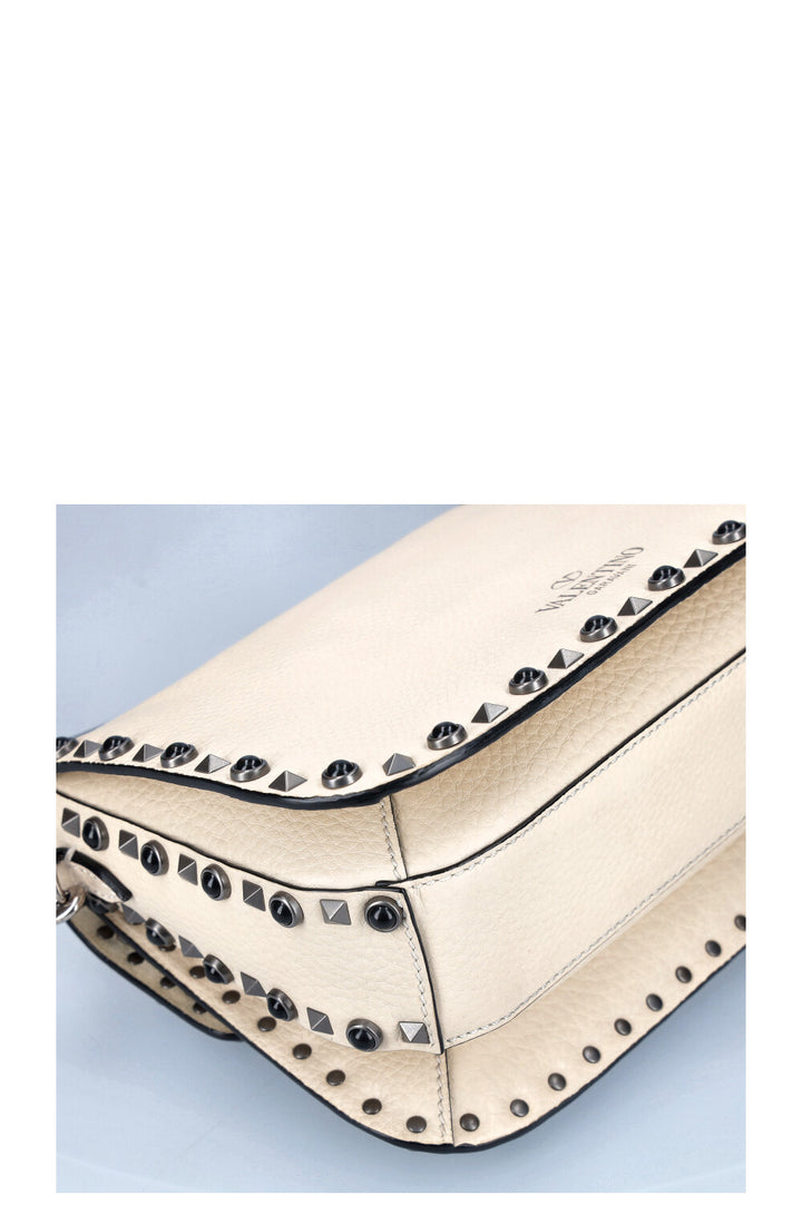 VALENTINO Sac Rolling Rockstud Ivoire 