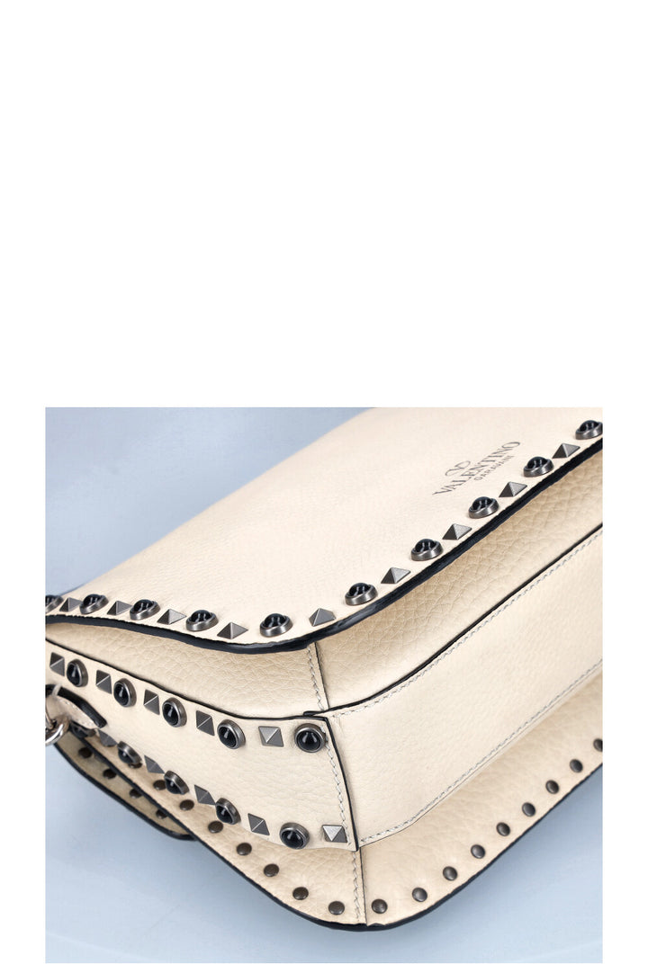 VALENTINO Rolling Rockstud Bag Ivory