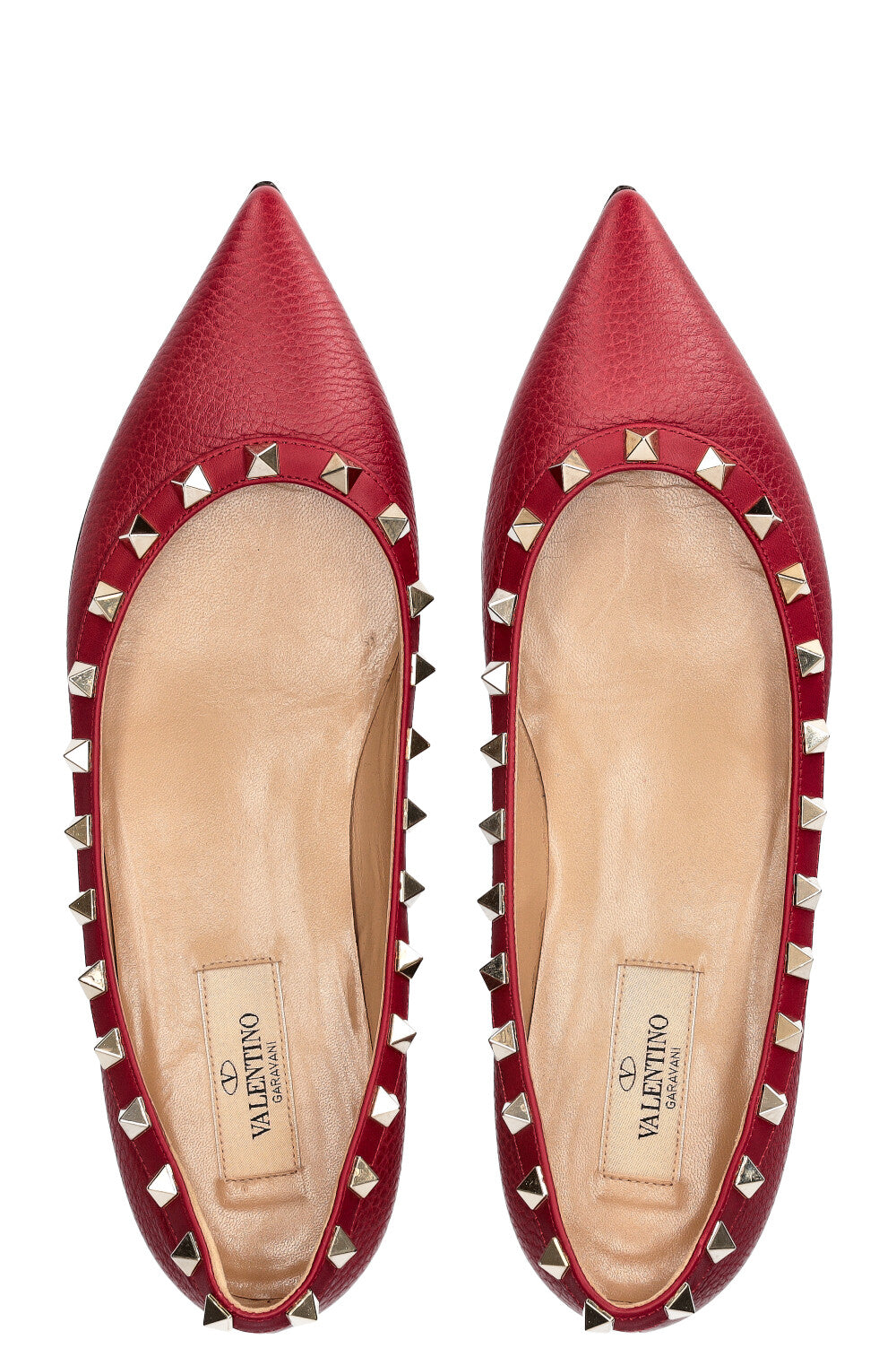 VALENTINO Rockstud Flats Red