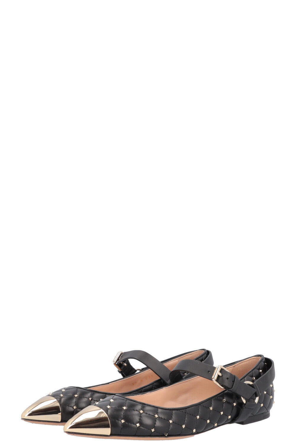 VALENTINO Flats Rockstud Black