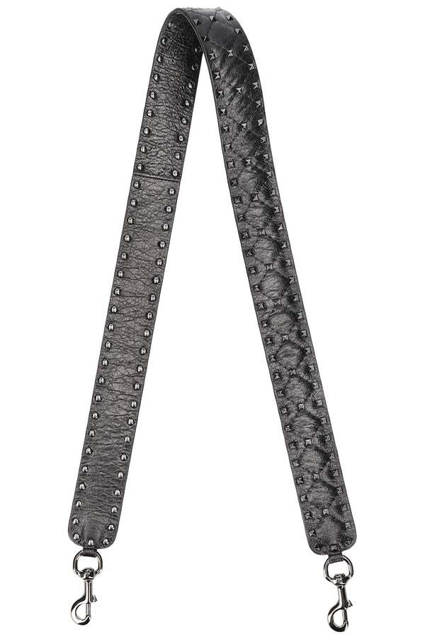 VALENTINO Rockstud Spike Bag Strap Black