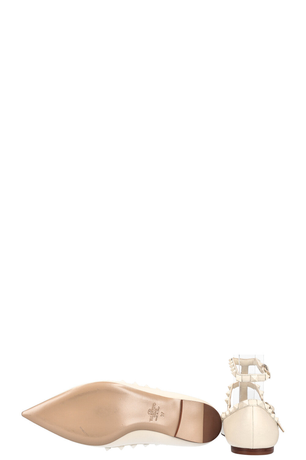 VALENTINO Rockstud Flats White REAWAKE