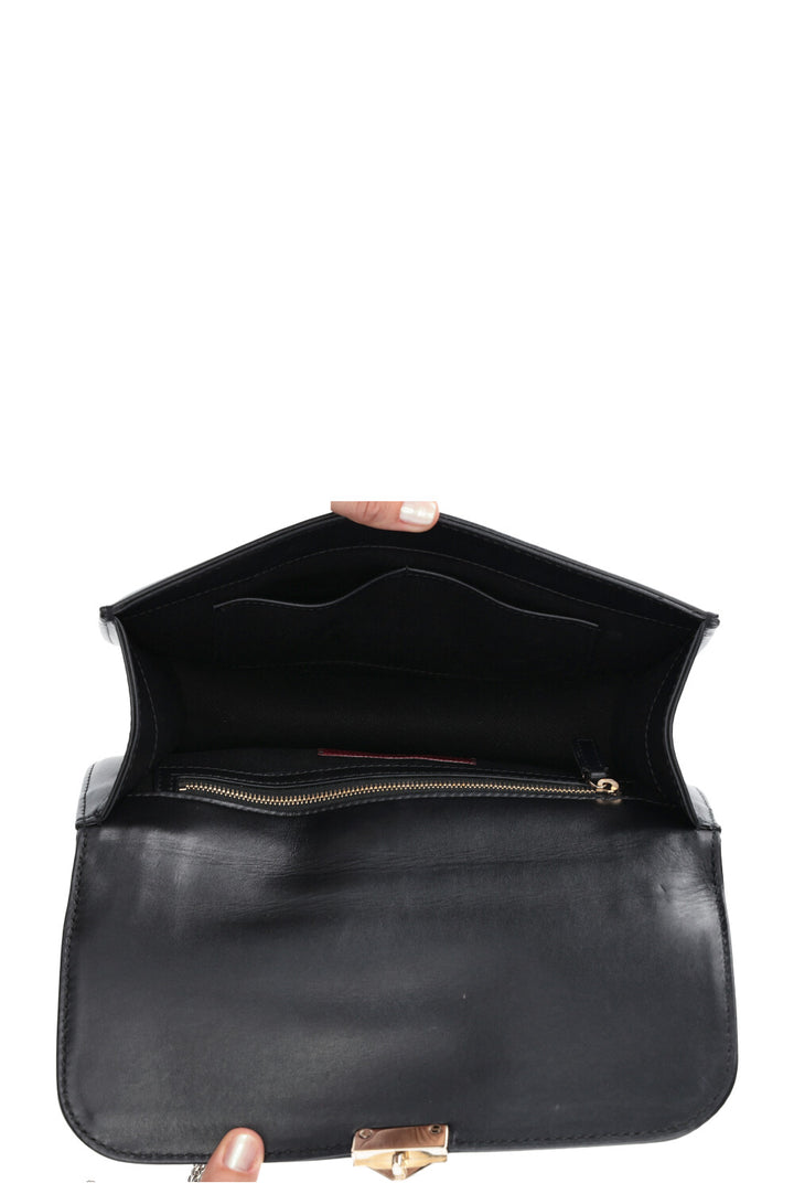 VALENTINO Medium Glam Lock Bag Black