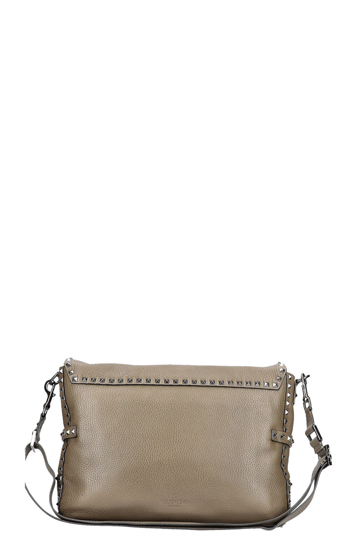 VALENTINO Rockstud Flap Messenger Bag Green