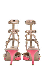 VALENTINO Rockstud Heels Patent Pink