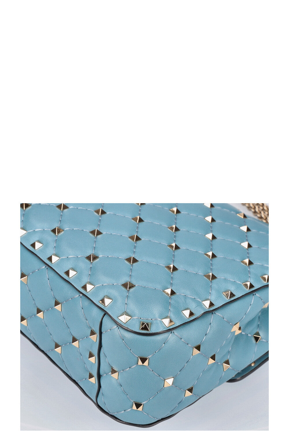 VALENTINO Free Rockstud Spike Bag Blue