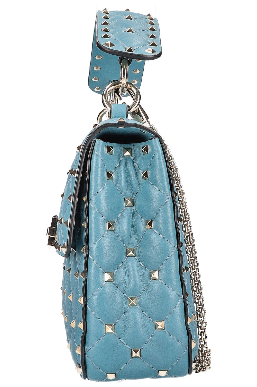 VALENTINO Free Rockstud Spike Bag Blue