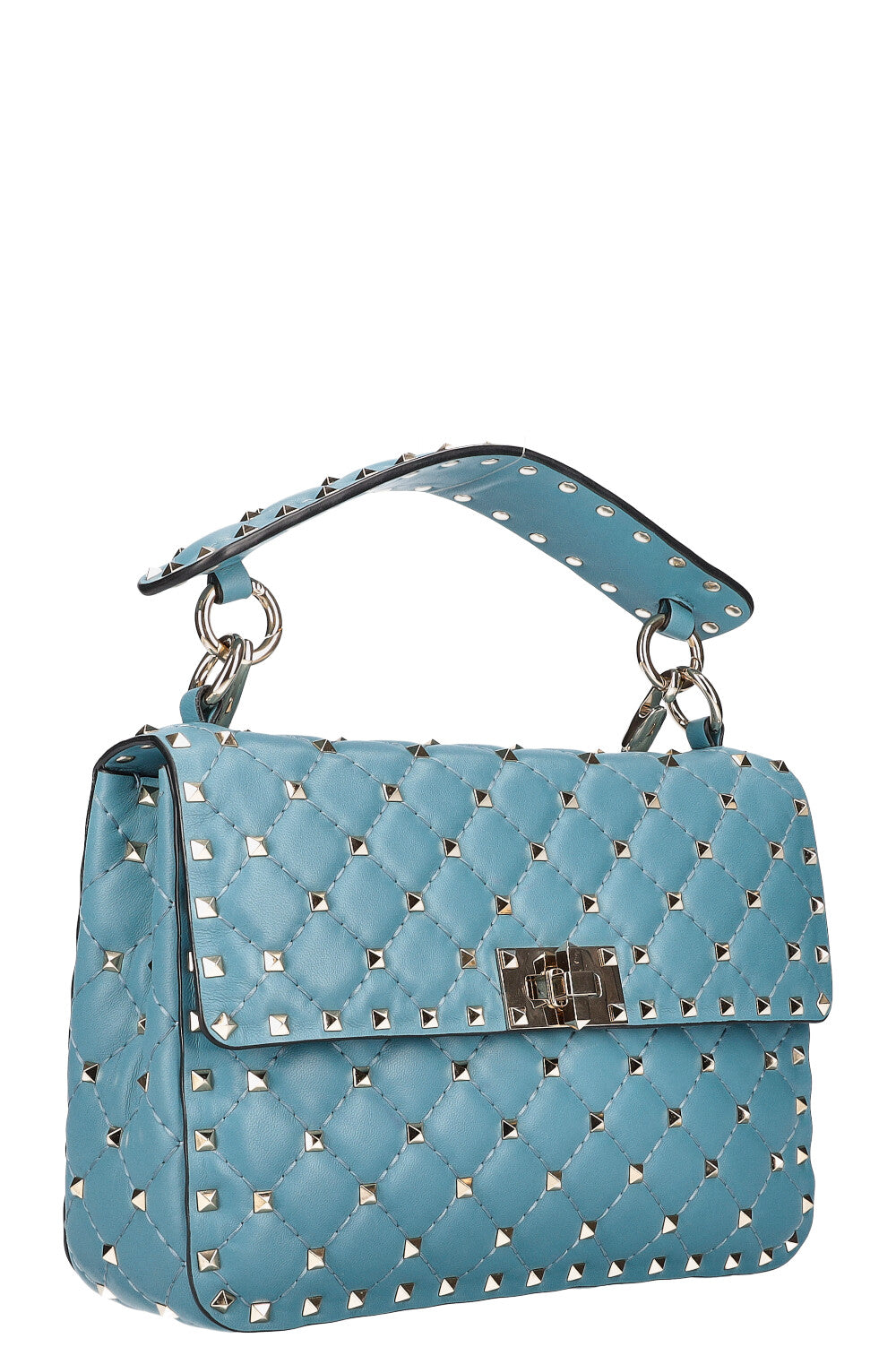 VALENTINO Free Rockstud Spike Bag Blue