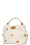 VALENTINO Roman Stud The Handle Bag Ivory