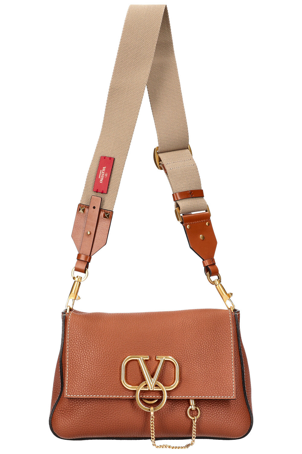 VALENTINO VRing Shoulder Bag Brown