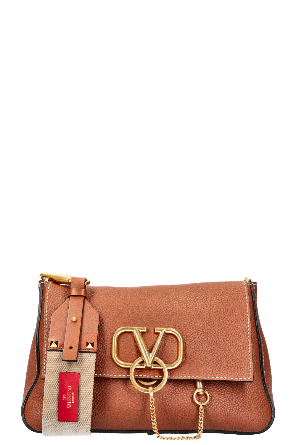 VALENTINO VRing Shoulder Bag Brown