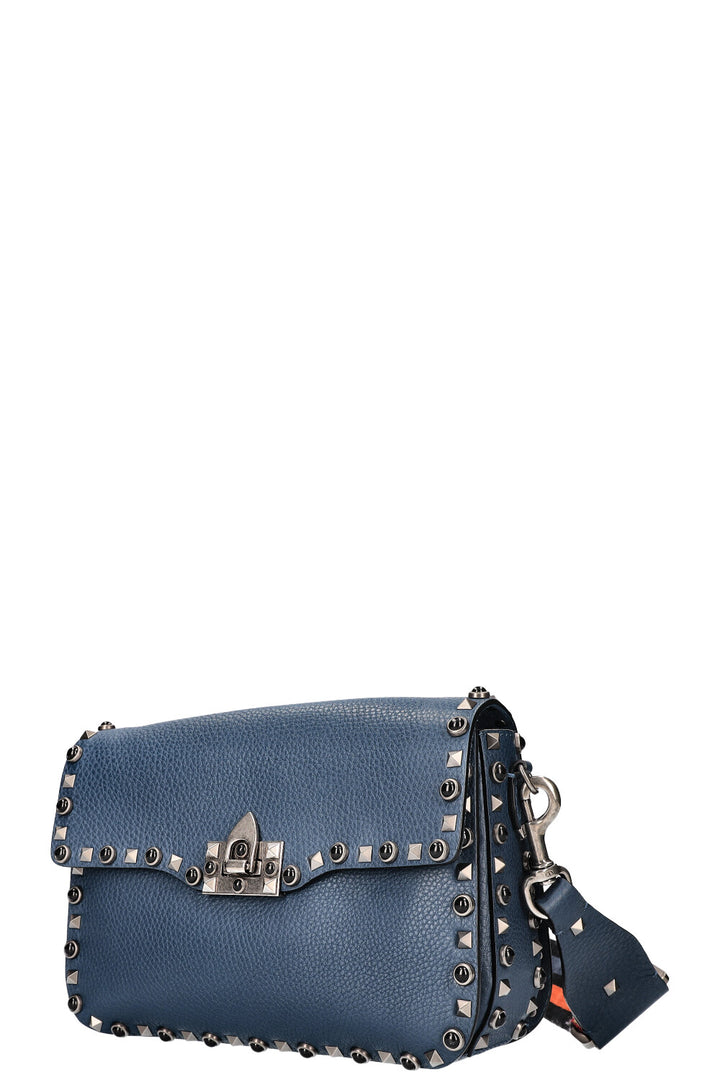 VALENTINO Sac Rolling Rockstud Bleu