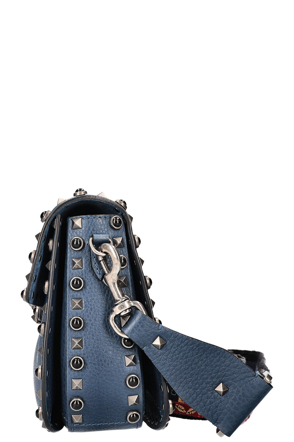 VALENTINO Sac Rolling Rockstud Bleu