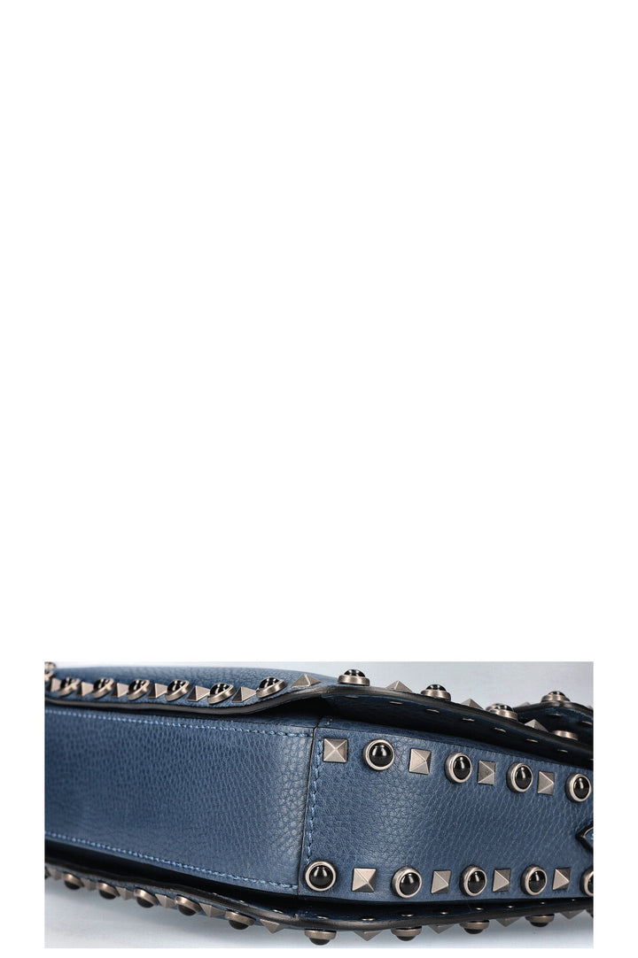 VALENTINO Sac Rolling Rockstud Bleu