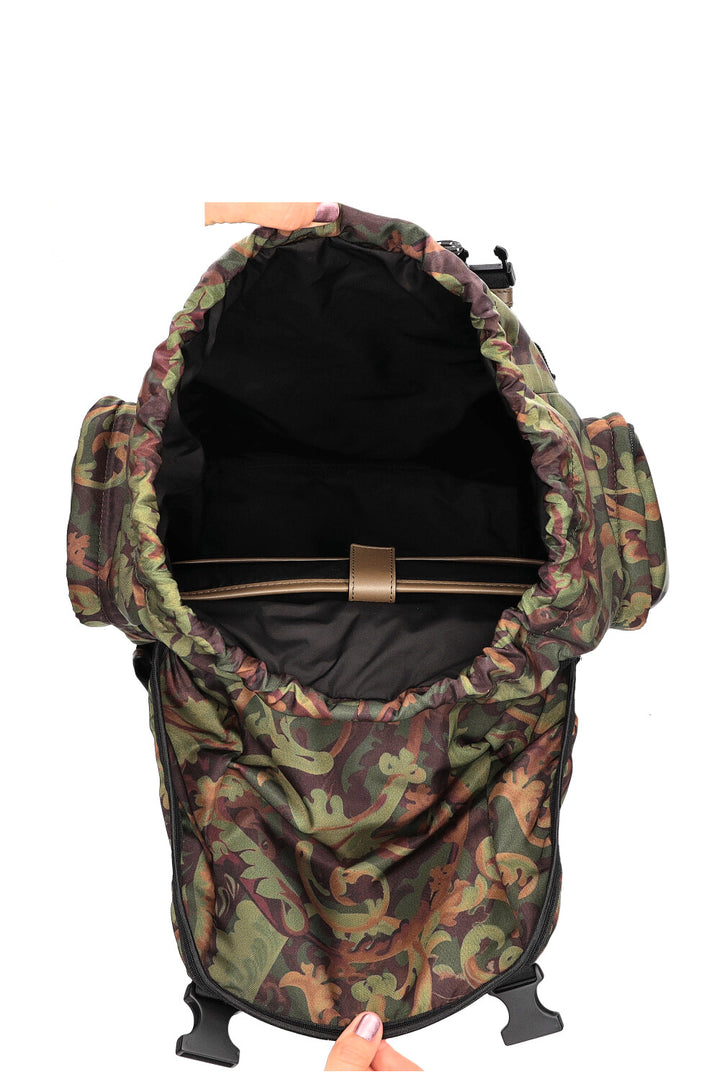VERSACE La Medusa Baroccoflage Print Backpack