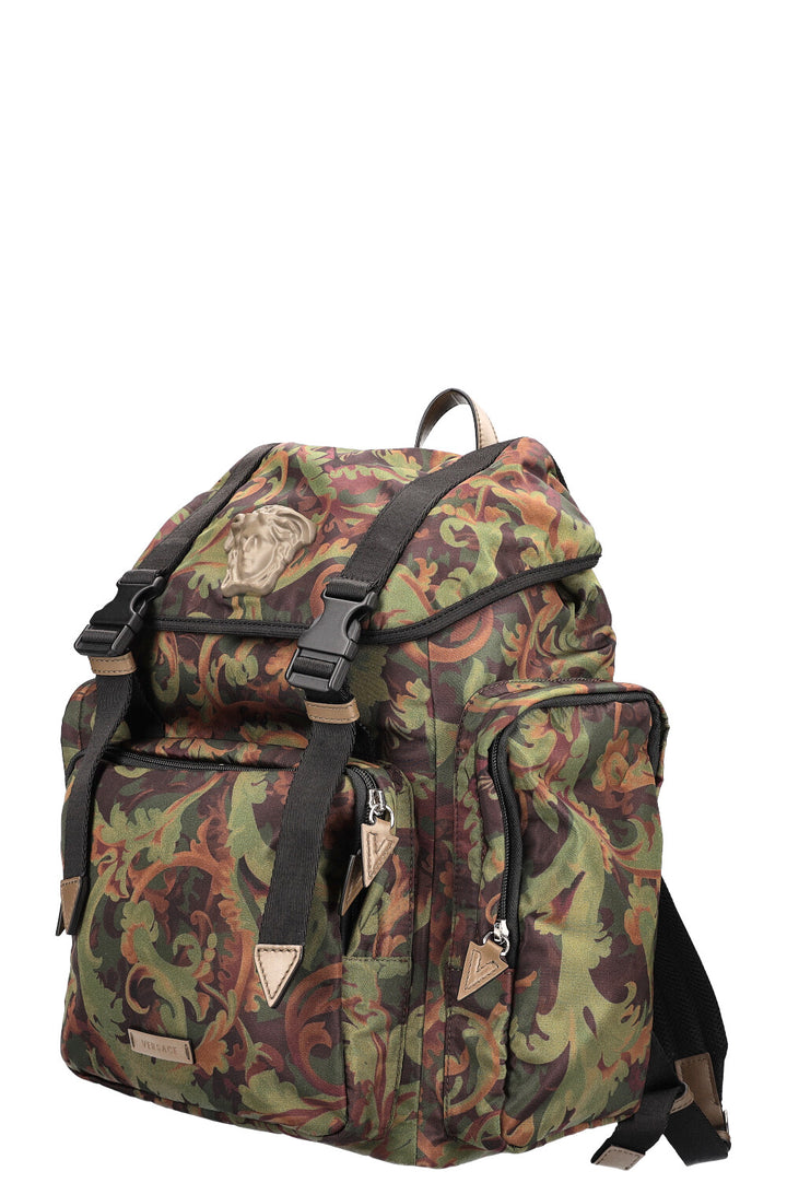 VERSACE La Medusa Baroccoflage Print Backpack