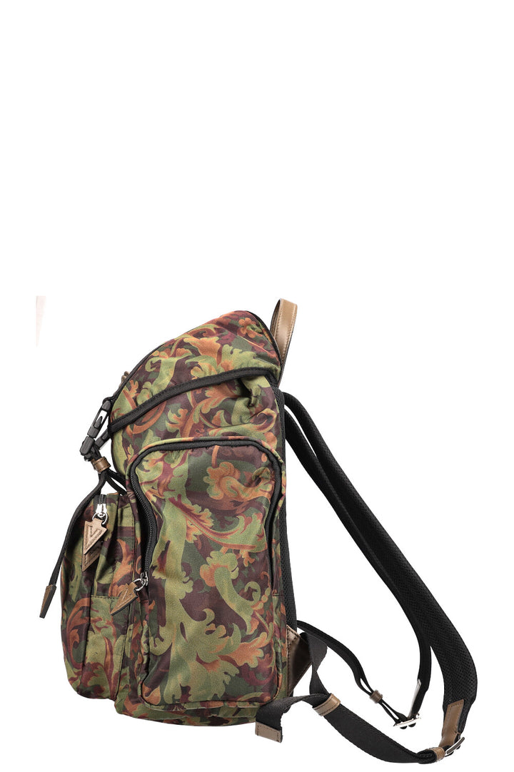 VERSACE La Medusa Baroccoflage Print Backpack