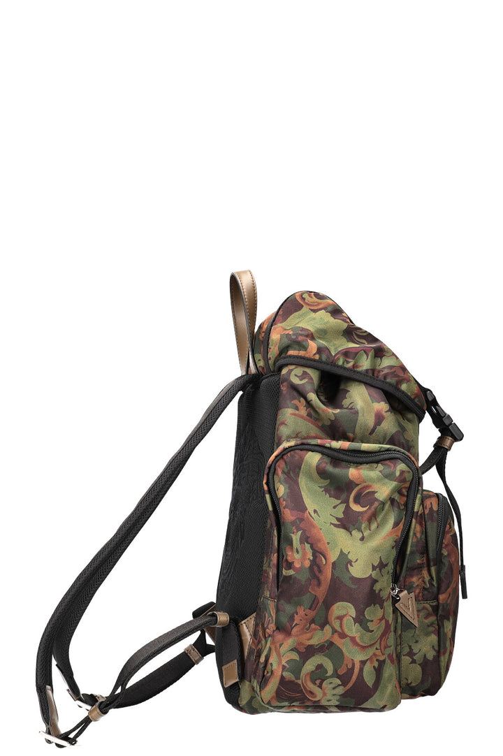 VERSACE La Medusa Baroccoflage Print Backpack