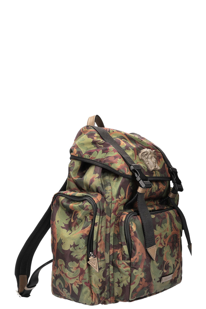 VERSACE La Medusa Baroccoflage Print Backpack