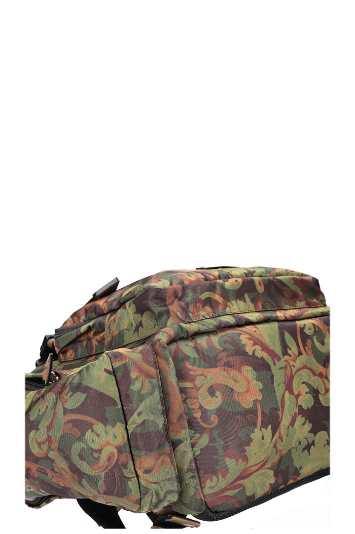 VERSACE La Medusa Baroccoflage Print Backpack