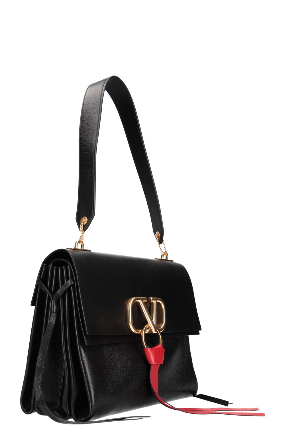 VALENTINO V Ring Bag Black Medium REAWAKE