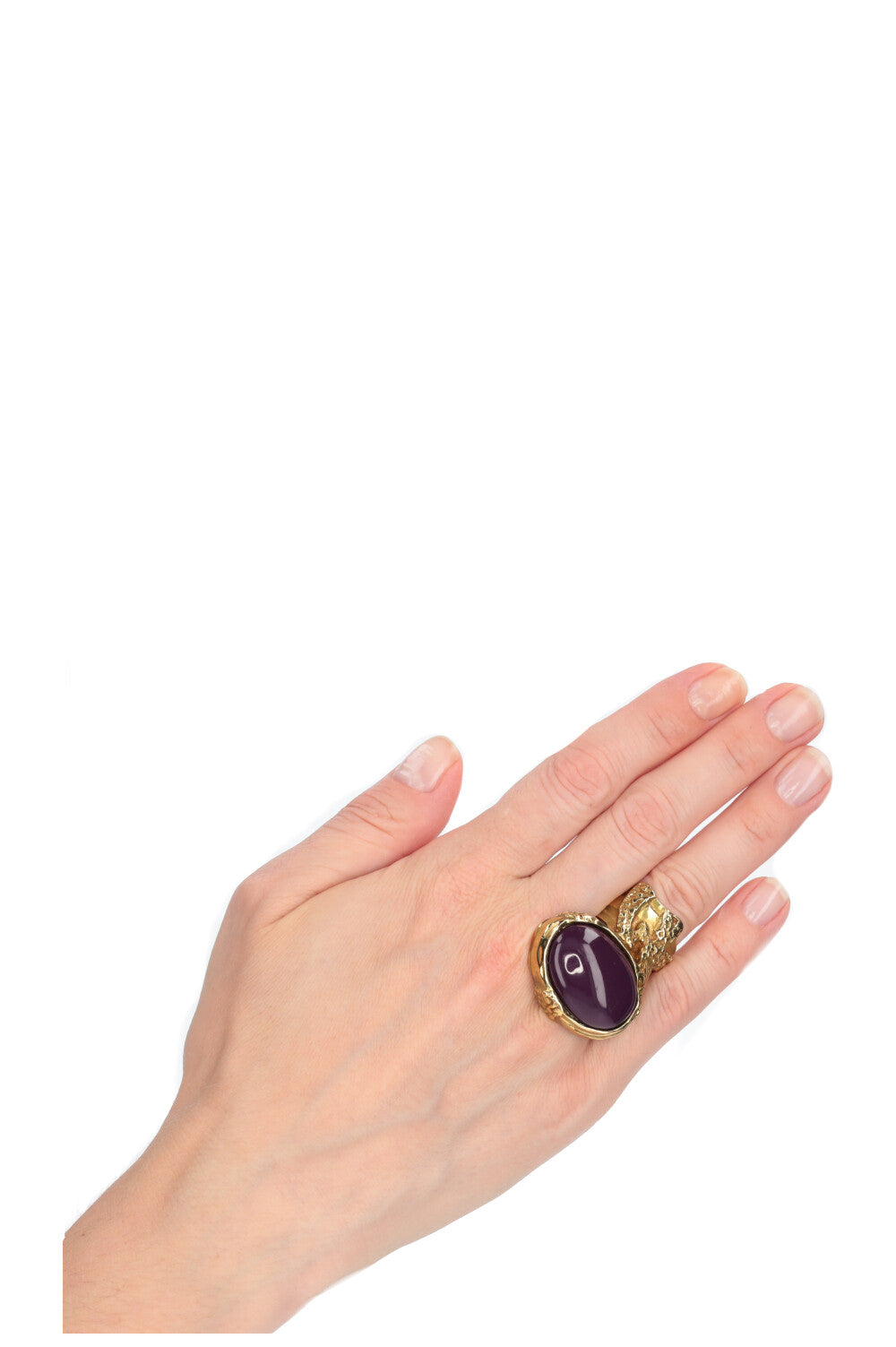 YSL Arty Ring Gold Purple