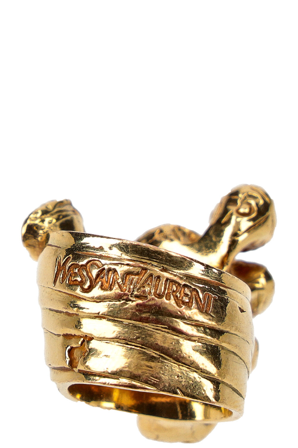 YSL Arty Ring Gold Blue