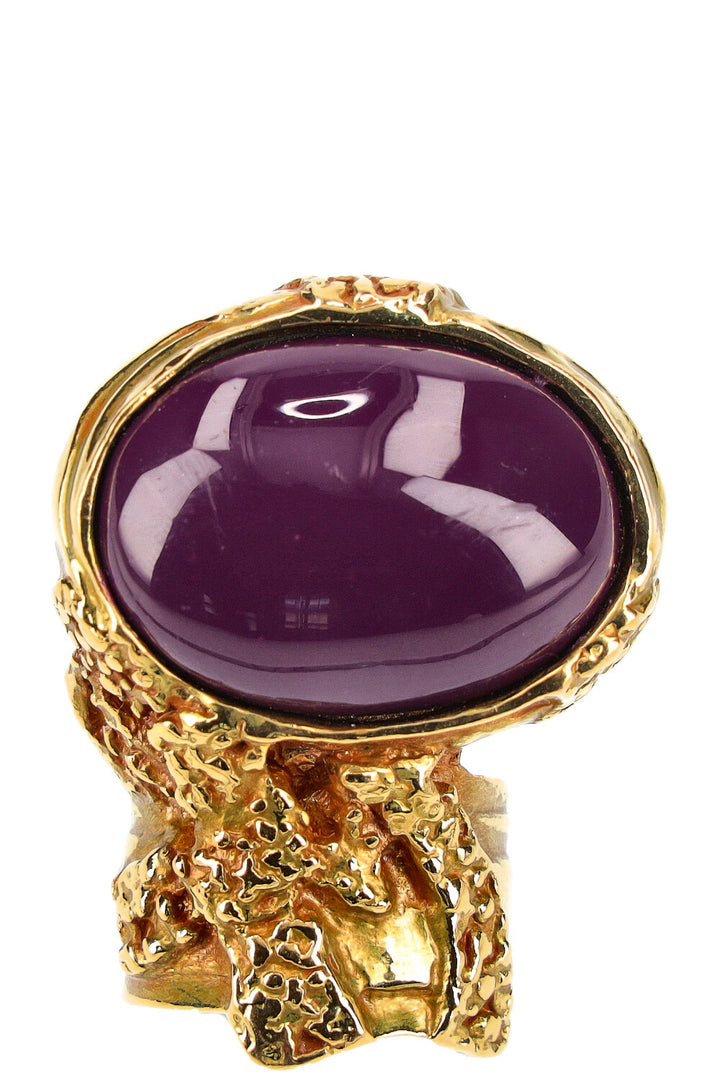 YSL Arty Ring Gold Purple