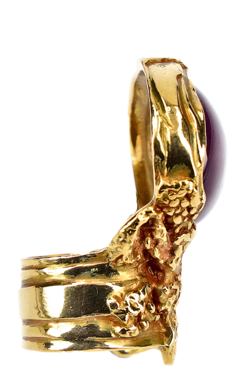 YSL Arty Ring Gold Purple