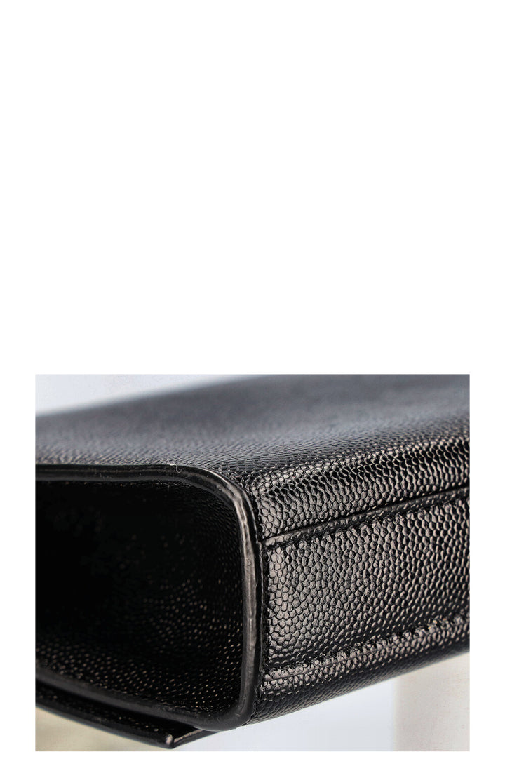 SAINT LAURENT Classic Monogram Clutch Black