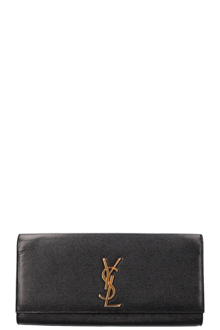 SAINT LAURENT Classic Monogram Clutch Black